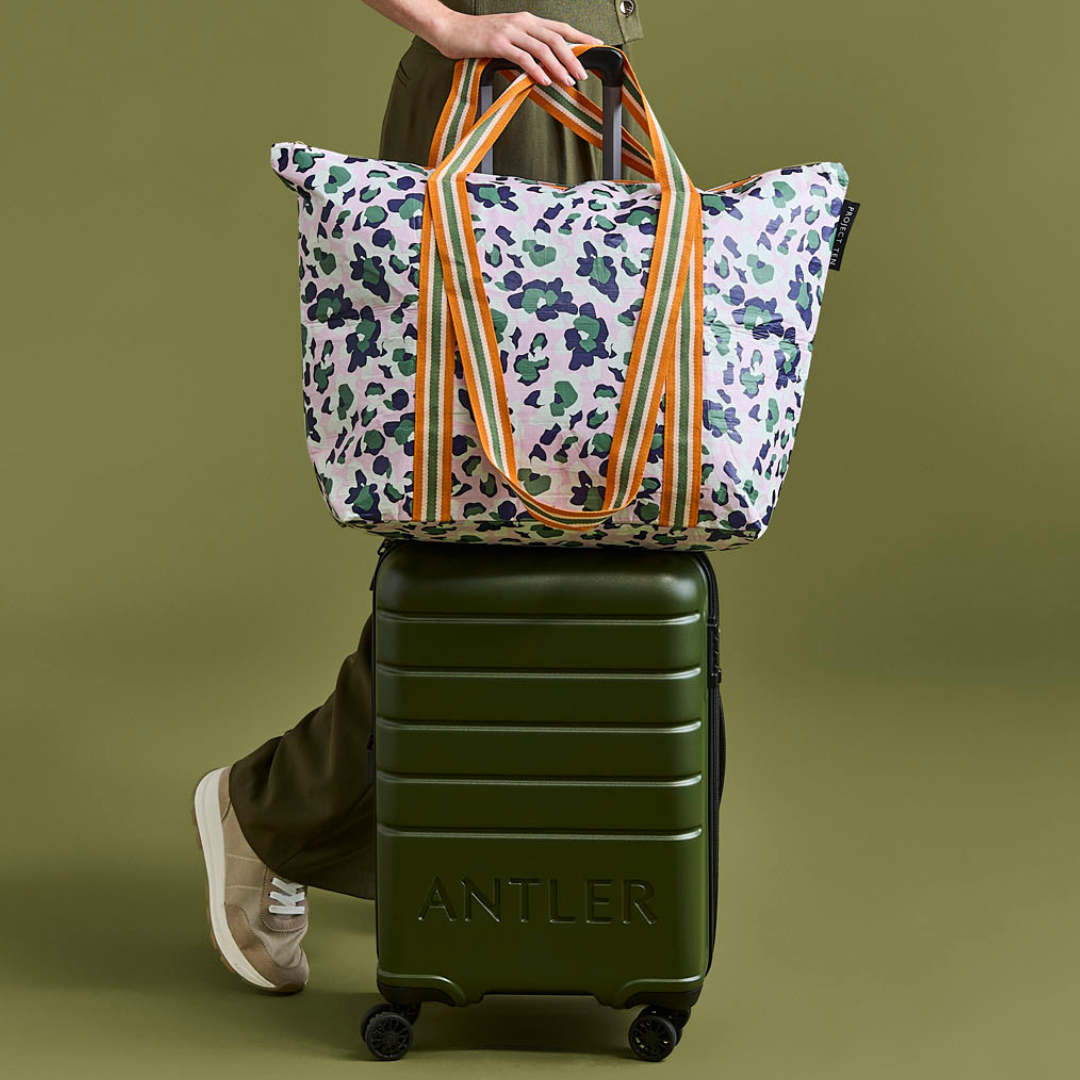 Zip Medium Tote – Leopard - Project Ten