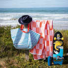 Breton Stripe Medium Tote - Project Ten