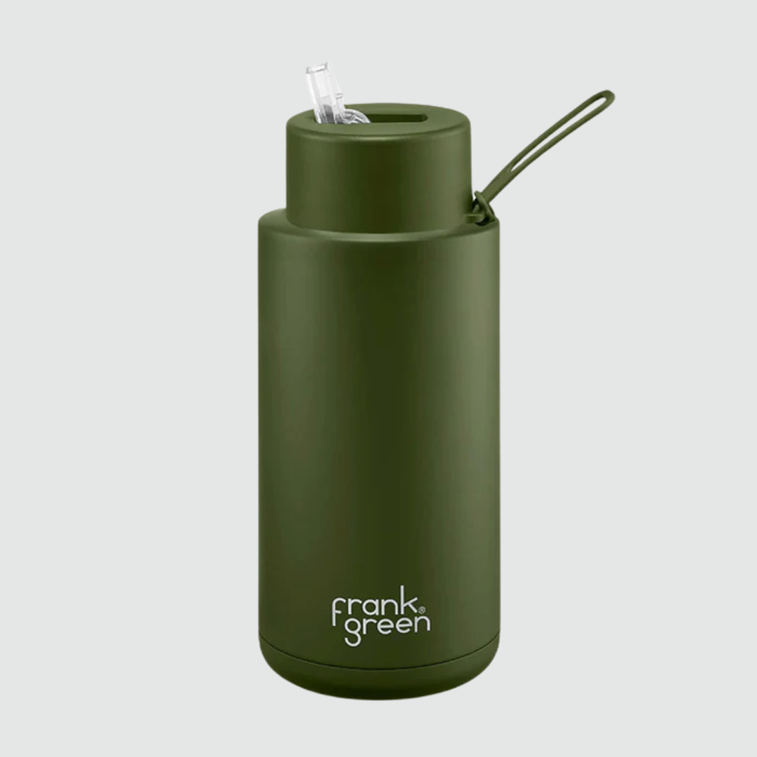 Frank Green Insulated Drink Bottle 1 Litre - Khaki - Project Ten