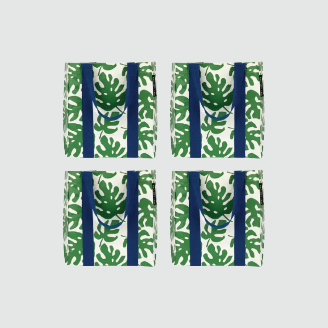 Monstera Shopper Tote Set (x4) - Project Ten