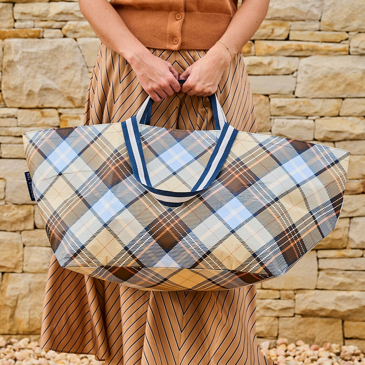 Oversized Tote – Country Plaid - Project Ten