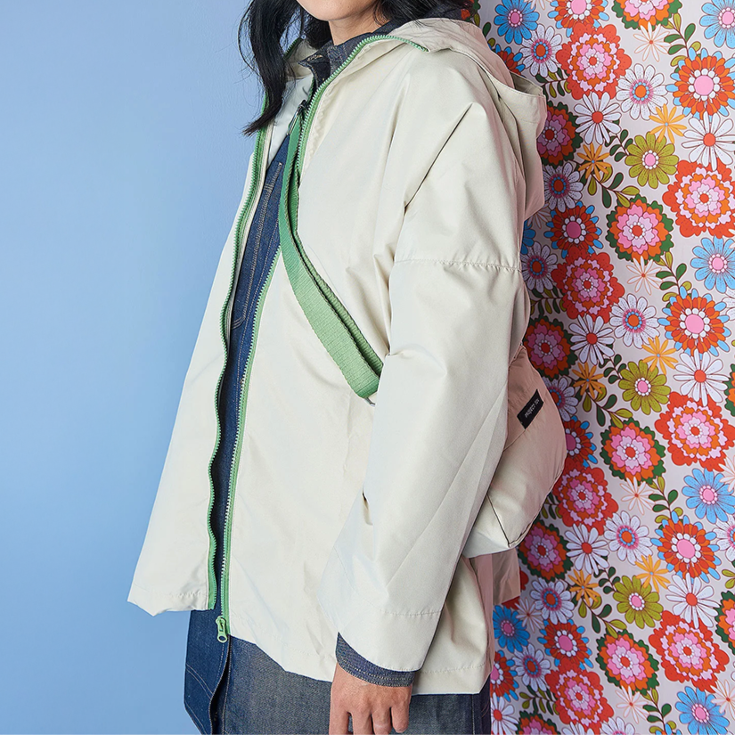 Raincoat in Cross Body Bag - Ecru - Project Ten