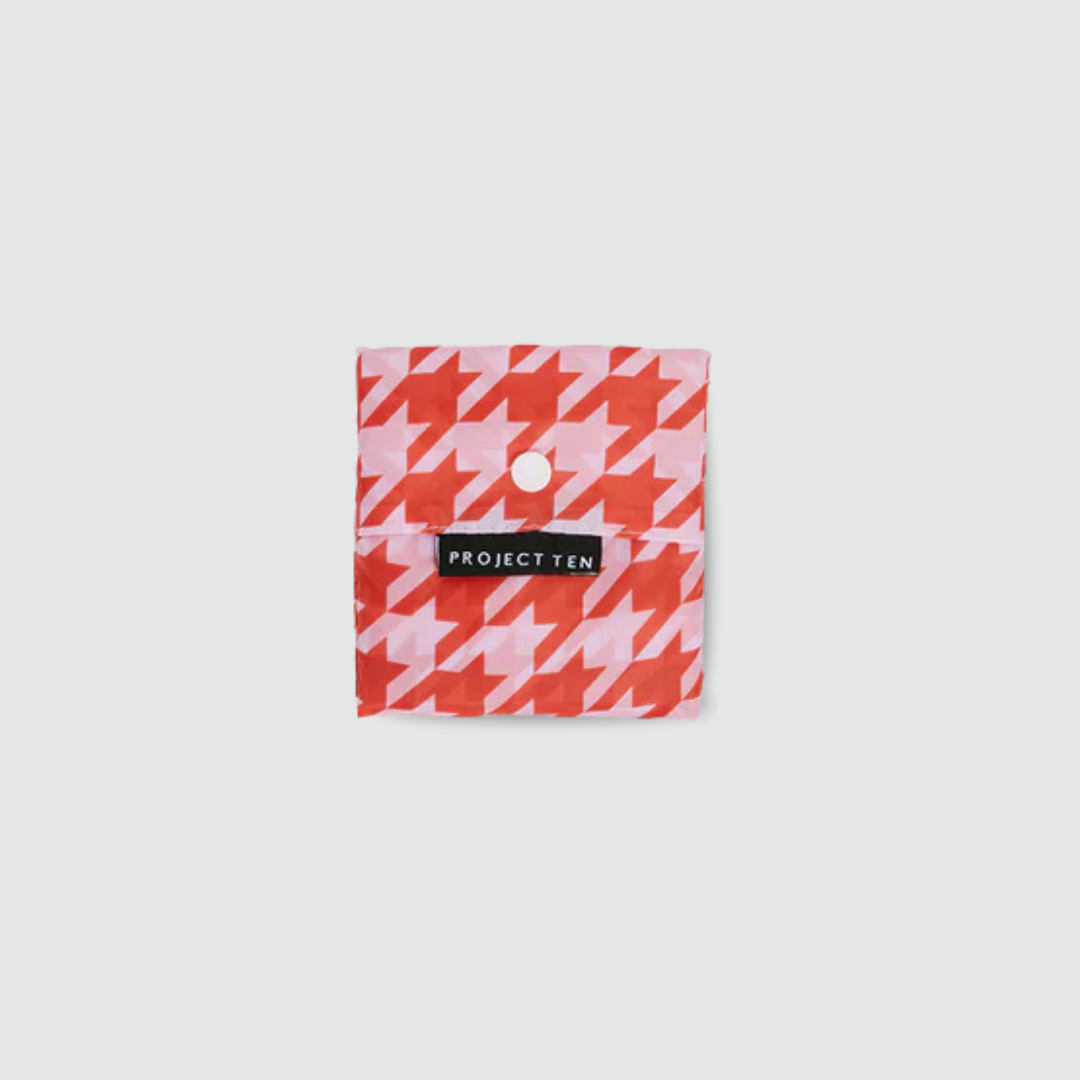 Houndstooth Pocket Shopper - Project Ten