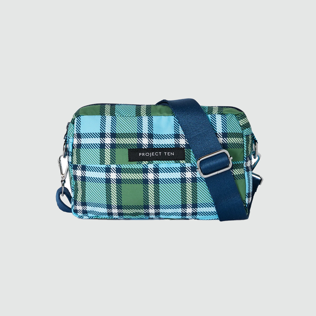 Raincoat in Cross Body Bag - Tartan - Project Ten