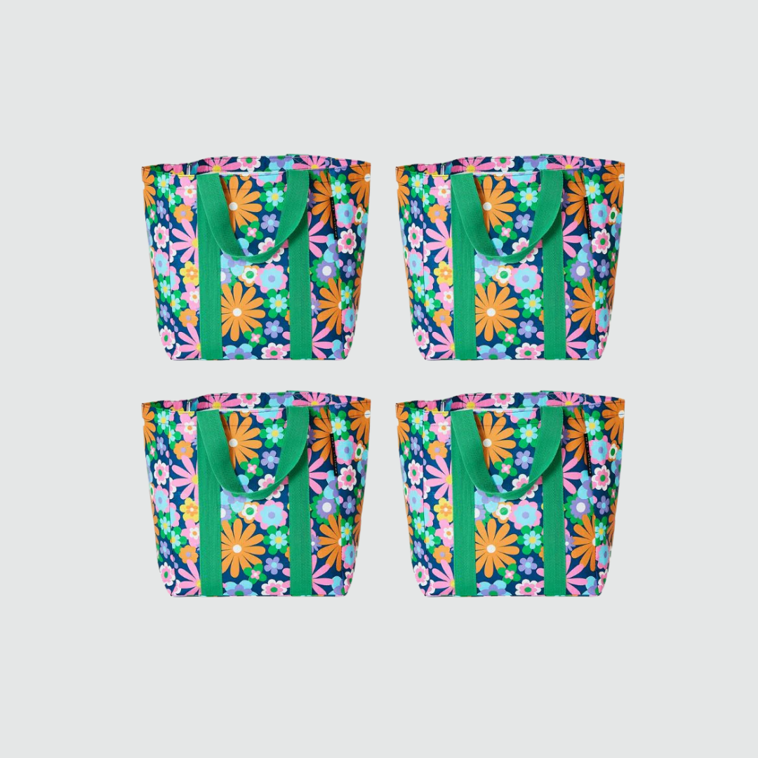 Shopper Tote Bundle (x4) - Pop Floral - Project Ten