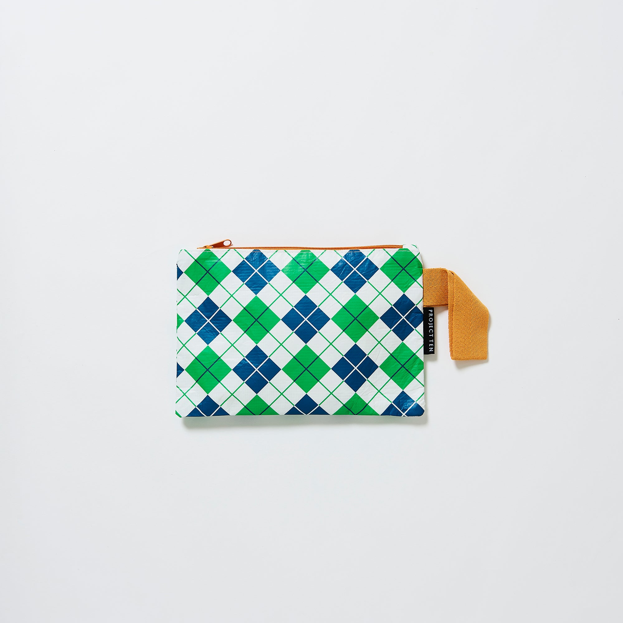 Argyle Mini Zip Pouch - Project Ten