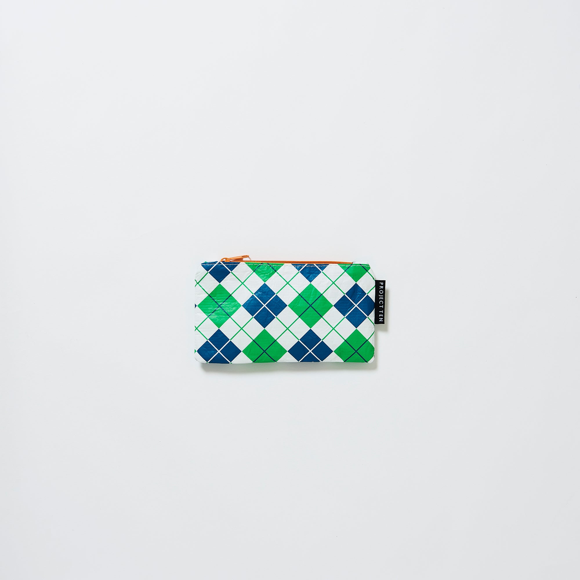 Argyle Tiny Zip Pouch - Project Ten