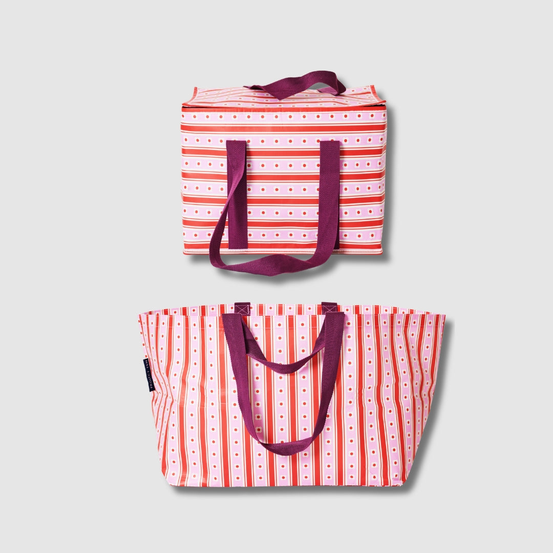 Large Insulated Tote and Oversized Tote both in Wallpaper pattern.
- Project Ten