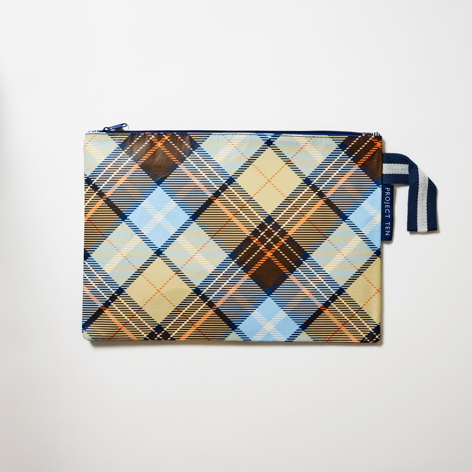 Large Zip Pouch – Country Plaid - Project Ten