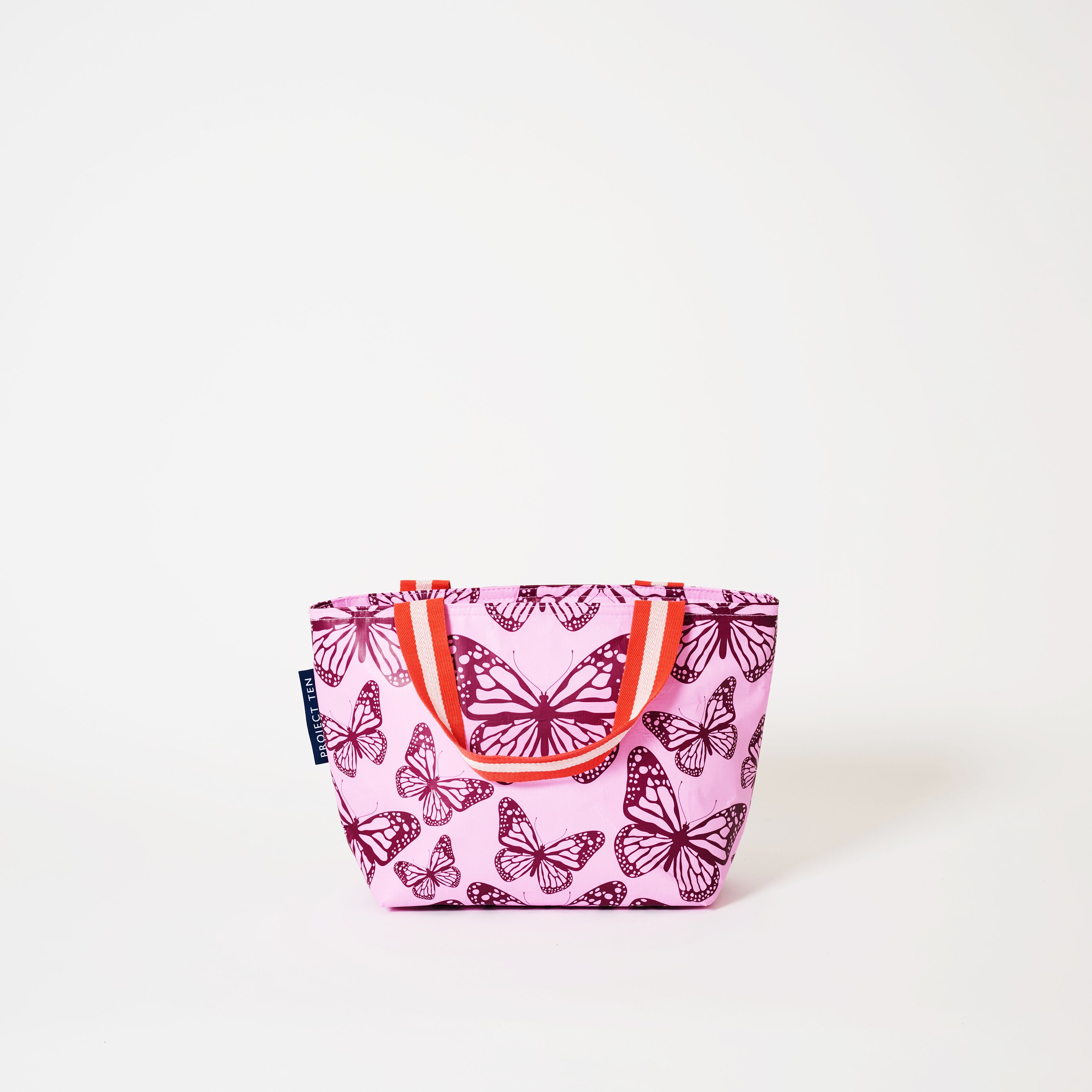Mini Tote with soft woven handles, in Butterfly.
- Project Ten