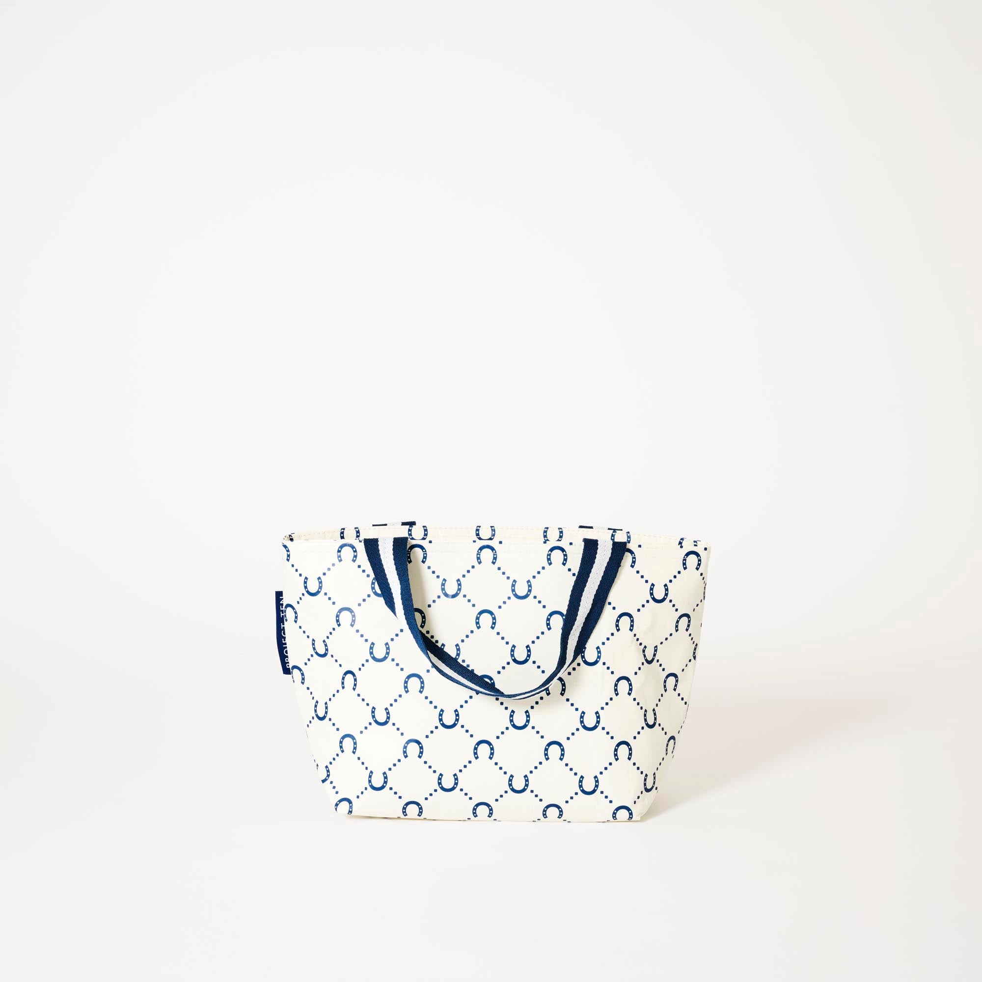 Mini Tote – Navy Horseshoe - Project Ten