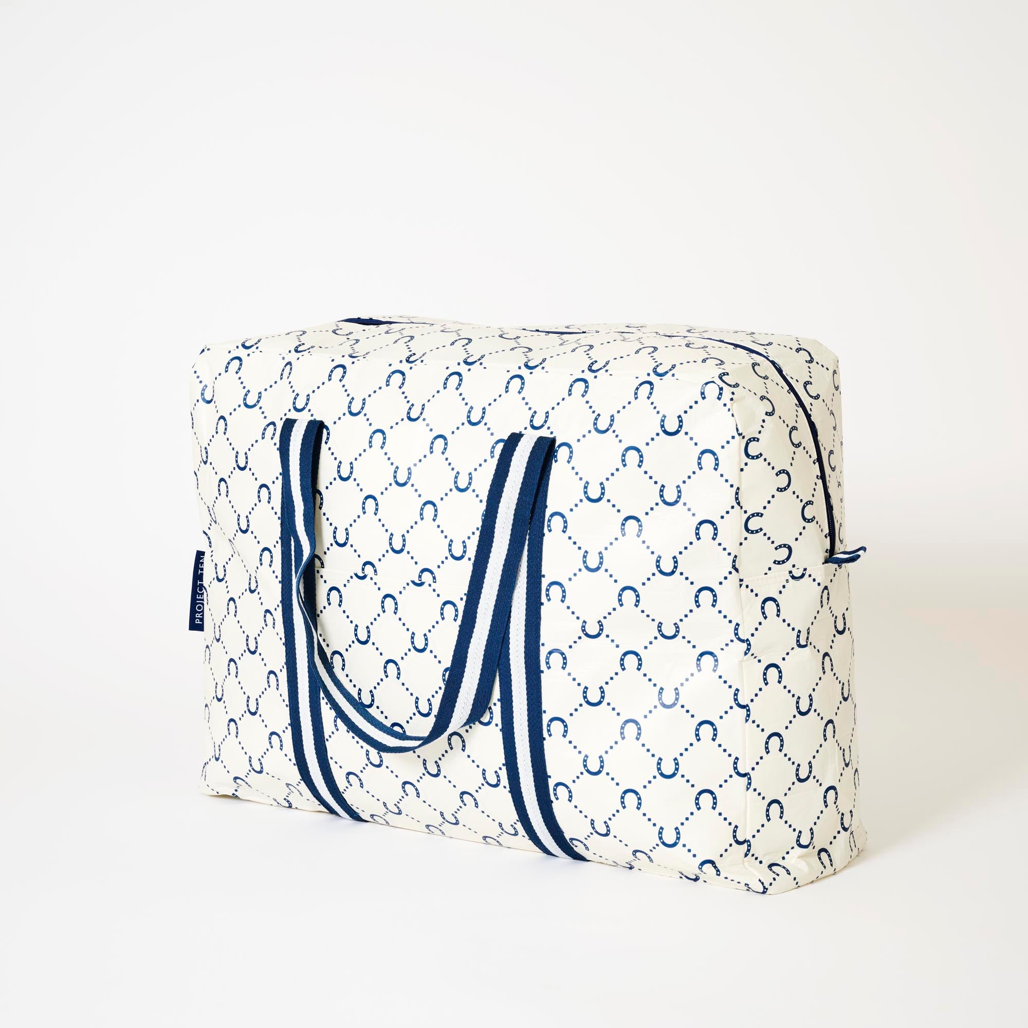 Overnight Bag – Navy Horseshoe - Project Ten
