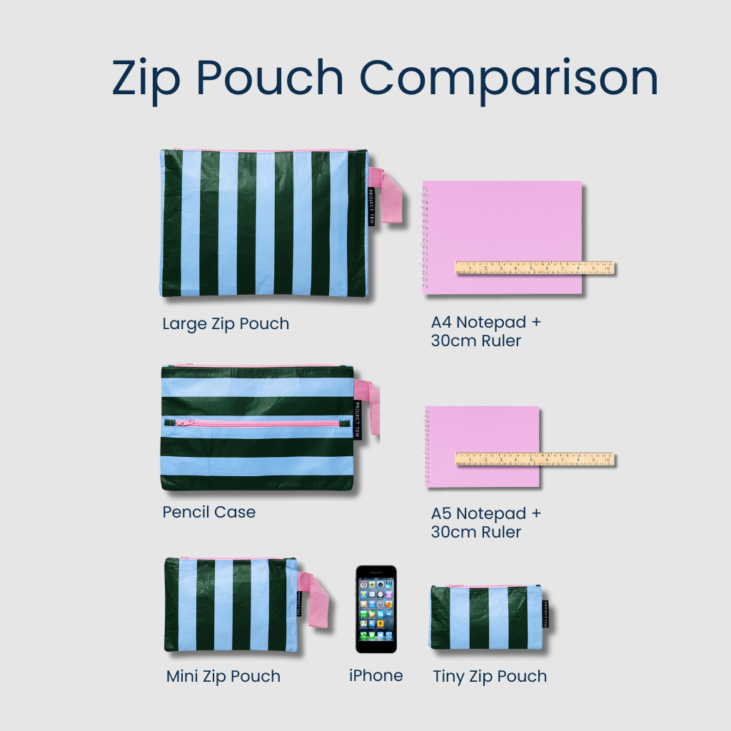 Argyle Tiny Zip Pouch - Project Ten