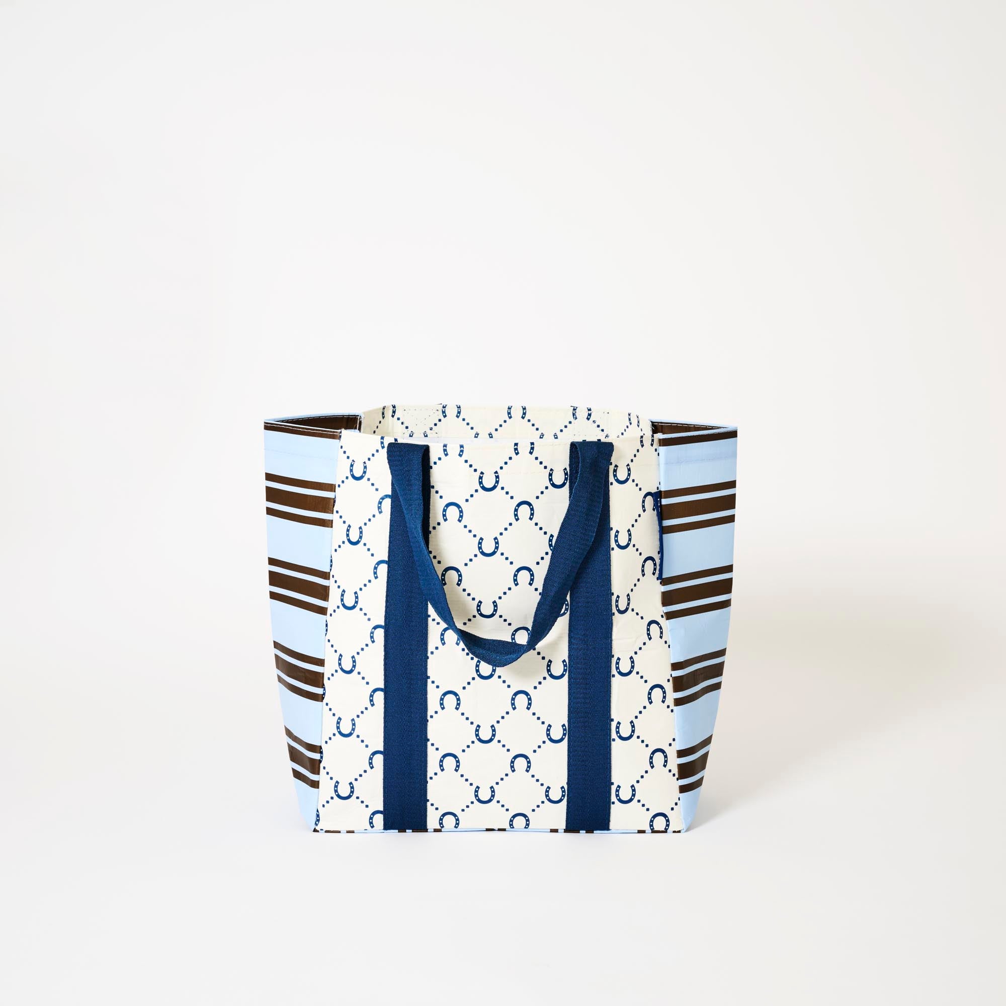 Shopper Tote Splice – Navy Horseshoe - Project Ten