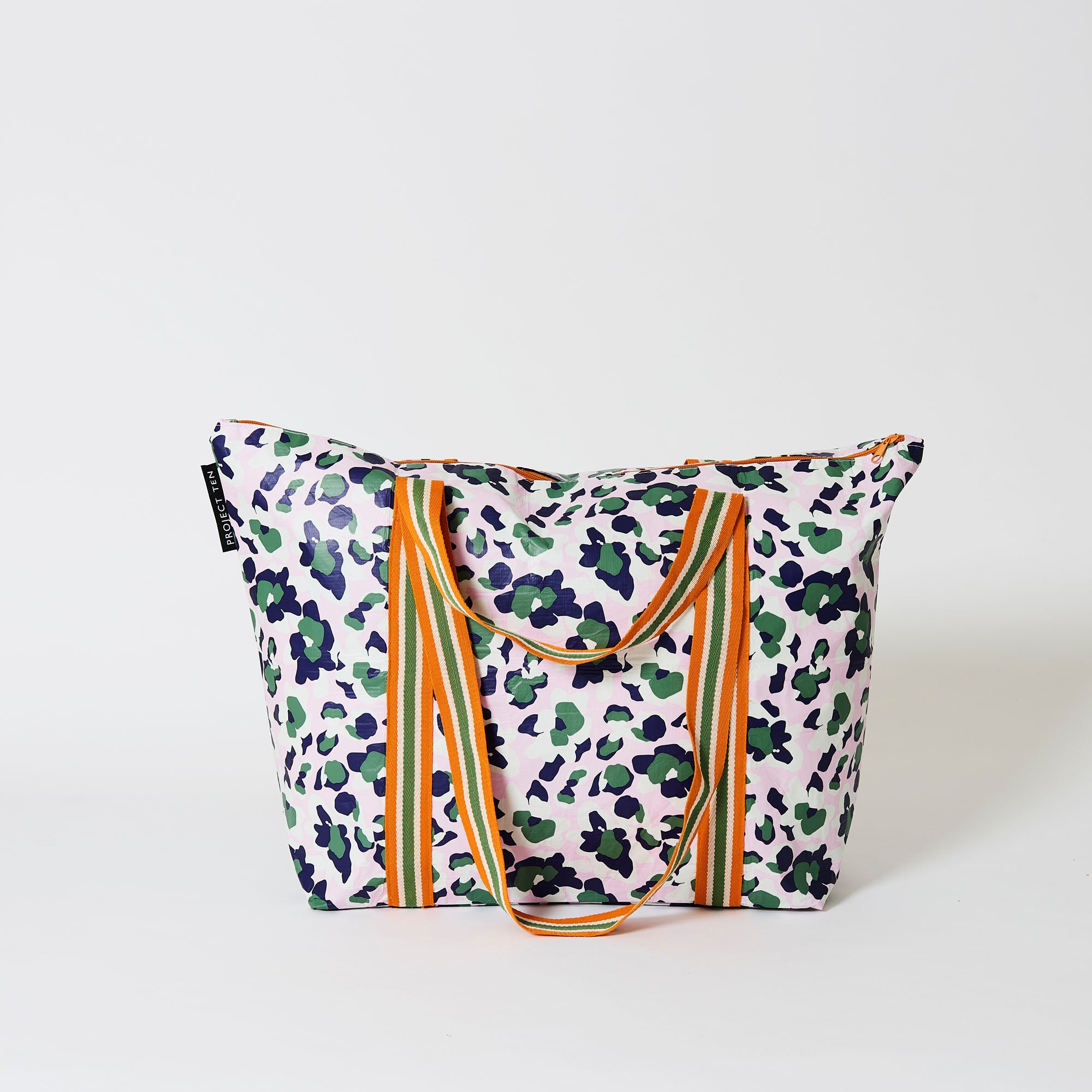 Zip Medium Tote – Leopard - Project Ten