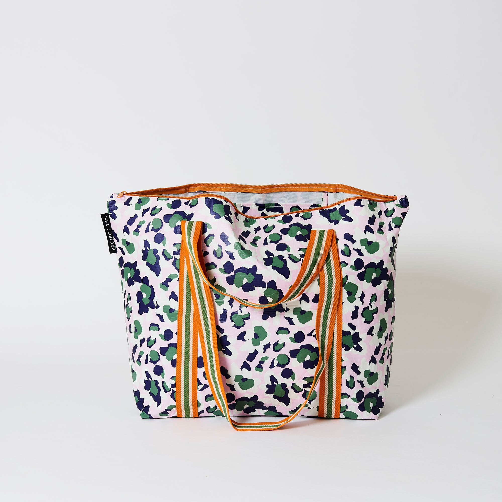 Zip Medium Tote – Leopard - Project Ten