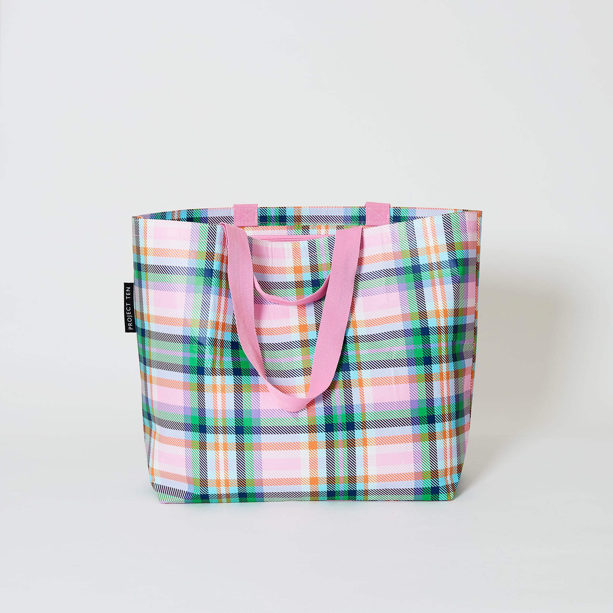 Plaid Medium Tote - Project Ten