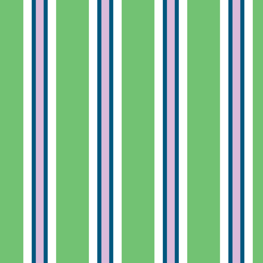 Cabana Stripe Pocket Shopper (Large) - Project Ten