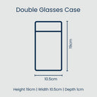 Double Glasses Case dimensions