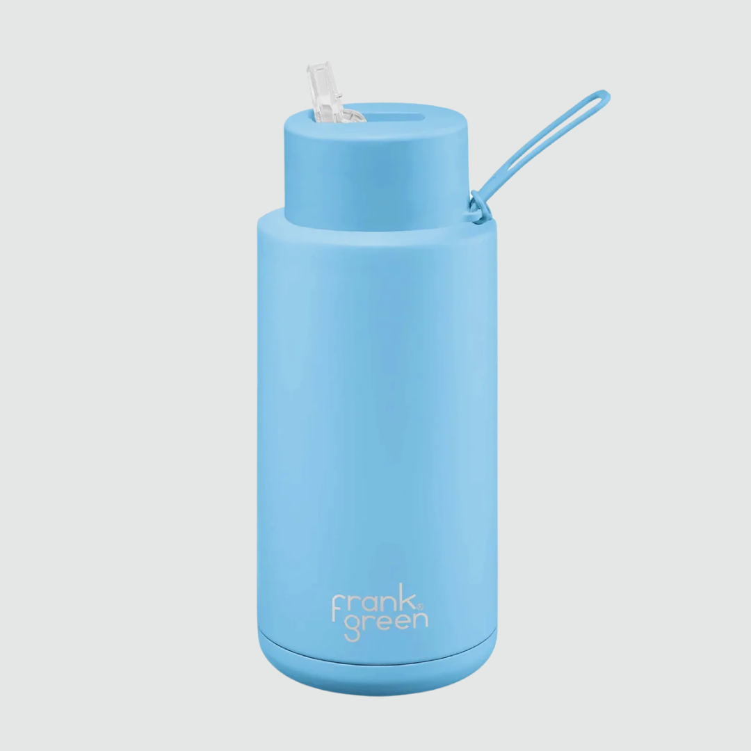 Frank Green Insulated Drink Bottle 1 Litre - Sky Blue - Project Ten