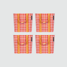 Houndstooth Shopper Tote Set (x4) - Project Ten