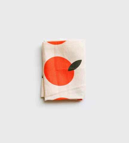 Oranges Linen Tea towel - Project Ten