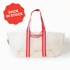 Mesh Oversized Tote in Ecru with soft woven handles

- Project Ten