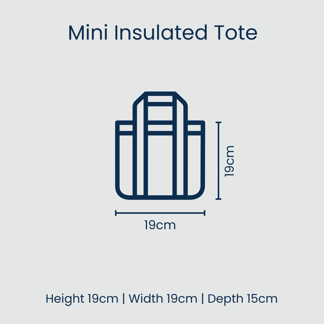 Houndstooth Mini Insulated Tote - Project Ten