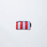 Tiny Zip Pouch – Red Blue Stripe - Project Ten