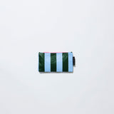 Tiny Zip Pouch – Green Blue Stripe - Project Ten