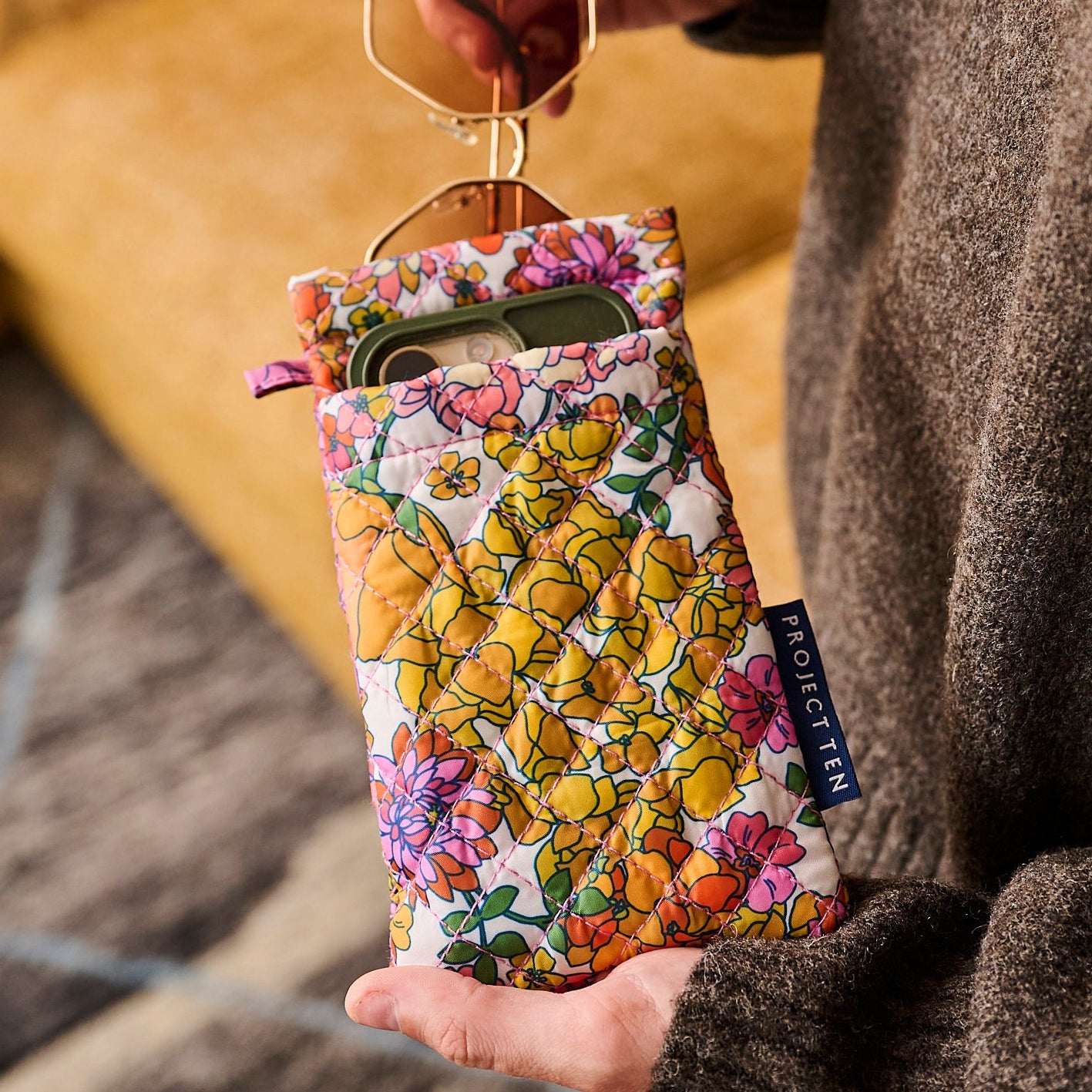 Double Glasses Case – Hydrangea - Project Ten