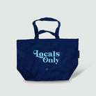 Locals Only Limited Edition Zipped Cotton Tote – Blue - Project Ten