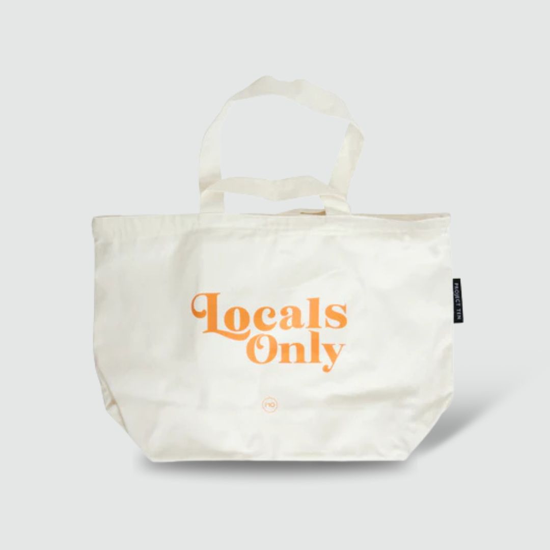 Locals Only Limited Edition Cotton Tote Ecru - Project Ten
