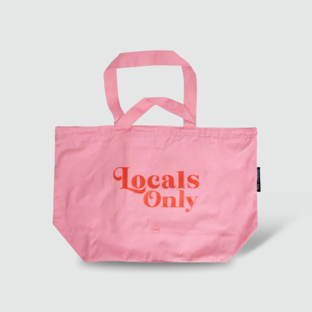 Locals Only Limited Edition Cotton Tote Pink - Project Ten