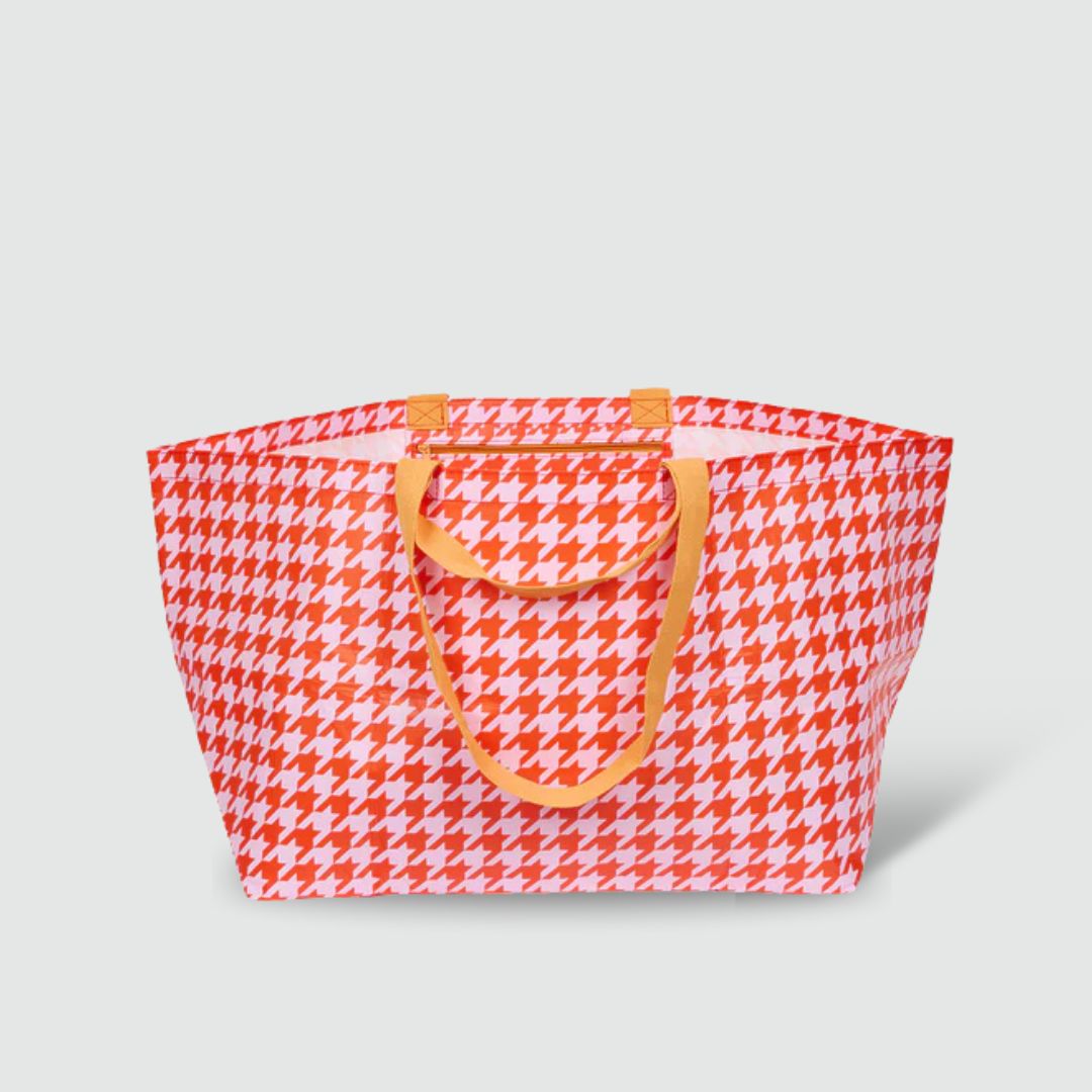 Houndstooth Oversized Tote - Project Ten