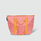 Houndstooth Zip Medium Tote - Project Ten