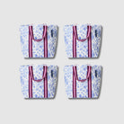 Four Shopper Totes with soft woven handles, in Toile. 
- Project Ten