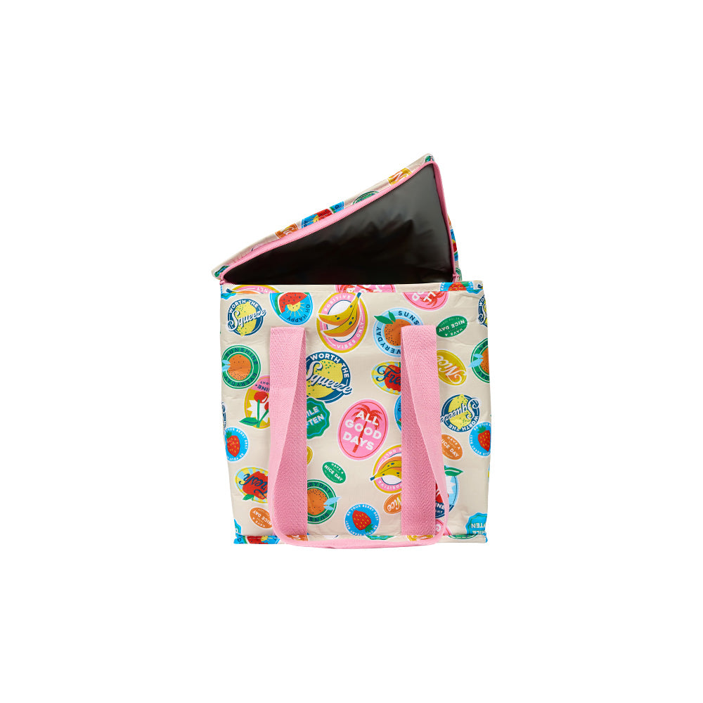 Fruit Stickers Insulated tote - Project Ten