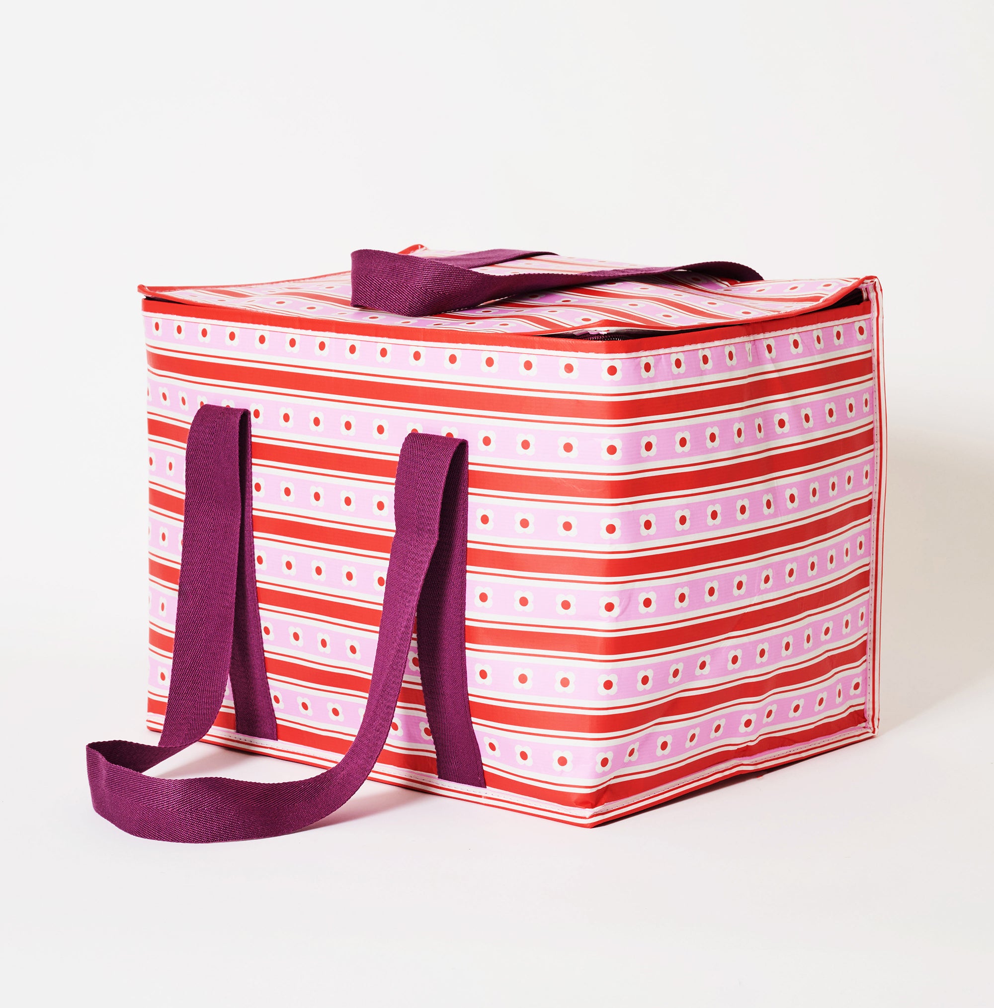 Large Insulated Tote with soft woven handles in Wallpaper. 
- Project Ten