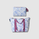 Large Zip Pouch and Medium Zip Tote in Toile. 
- roject Ten