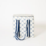 Medium Insulated Tote – Navy Horseshoe - Project Ten