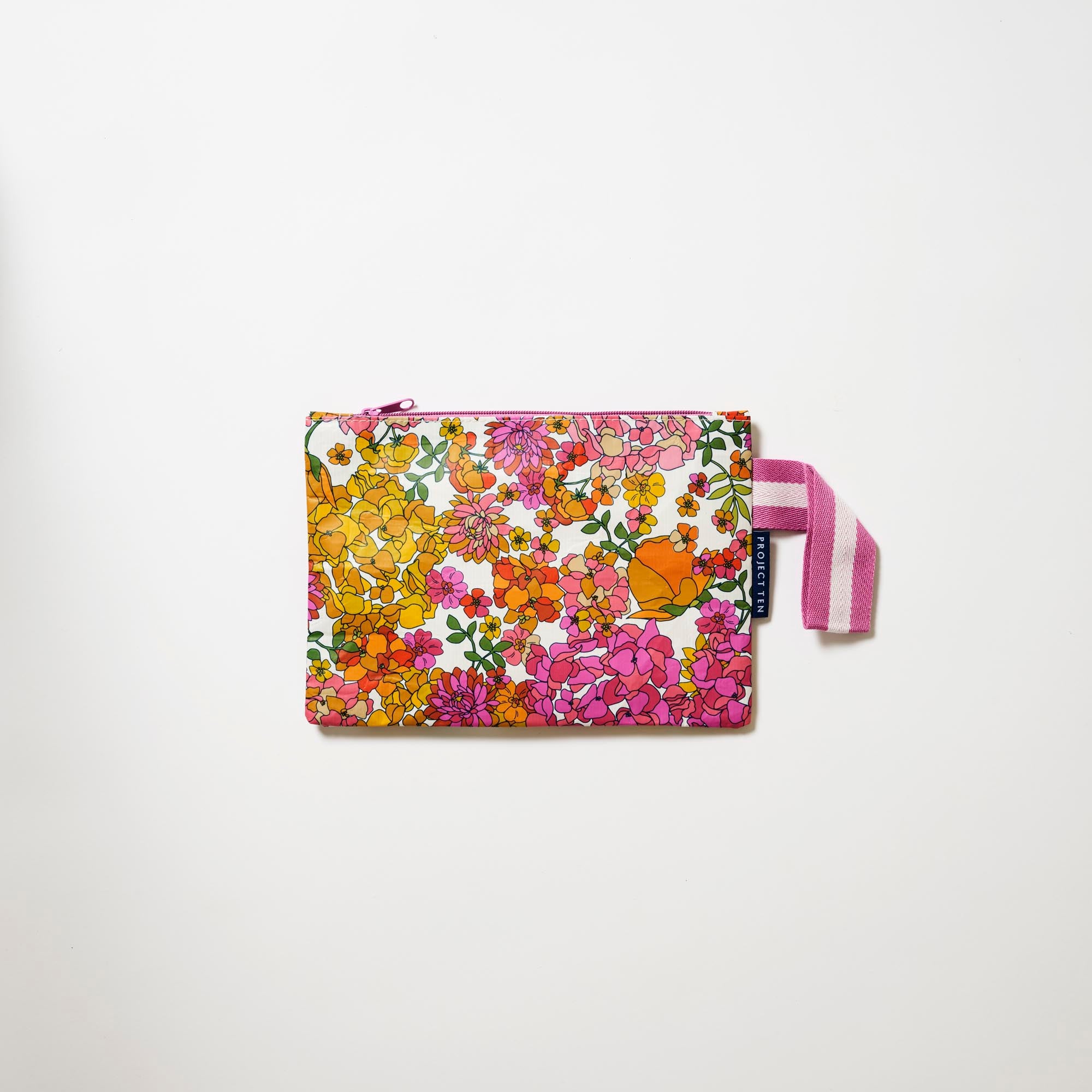 Mini Zip Pouch – Hydrangea - Project Ten