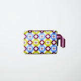 Mini Zip Pouch with soft woven handle, in Mosaic.
- Project Ten