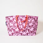 Oversized Tote with soft woven shoulder strap and handles, in Butterfly. 
- Project Ten