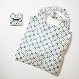 Pocket Shopper folded up and opened up  Navy Horseshoe - Project Ten