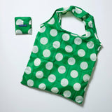 Pocket Shopper folded up and opened up – Polka Dot - Project Ten