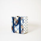 Shopper Tote Splice – Country Plaid merged with Navy Horseshoe - Project Ten