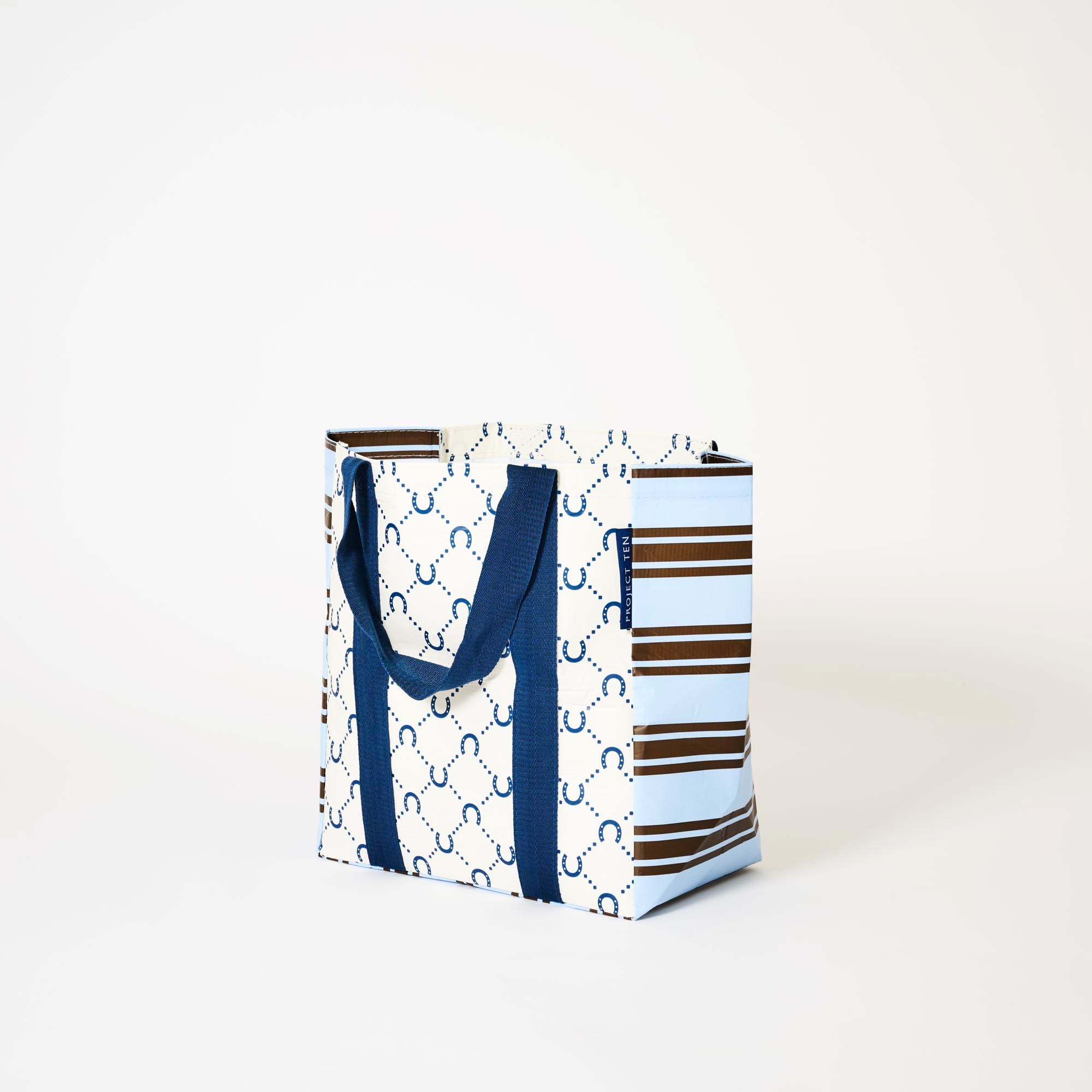 Shopper Tote Splice – Navy Horseshoe - Project Ten