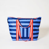 Zip Medium Tote – Blue Stripe