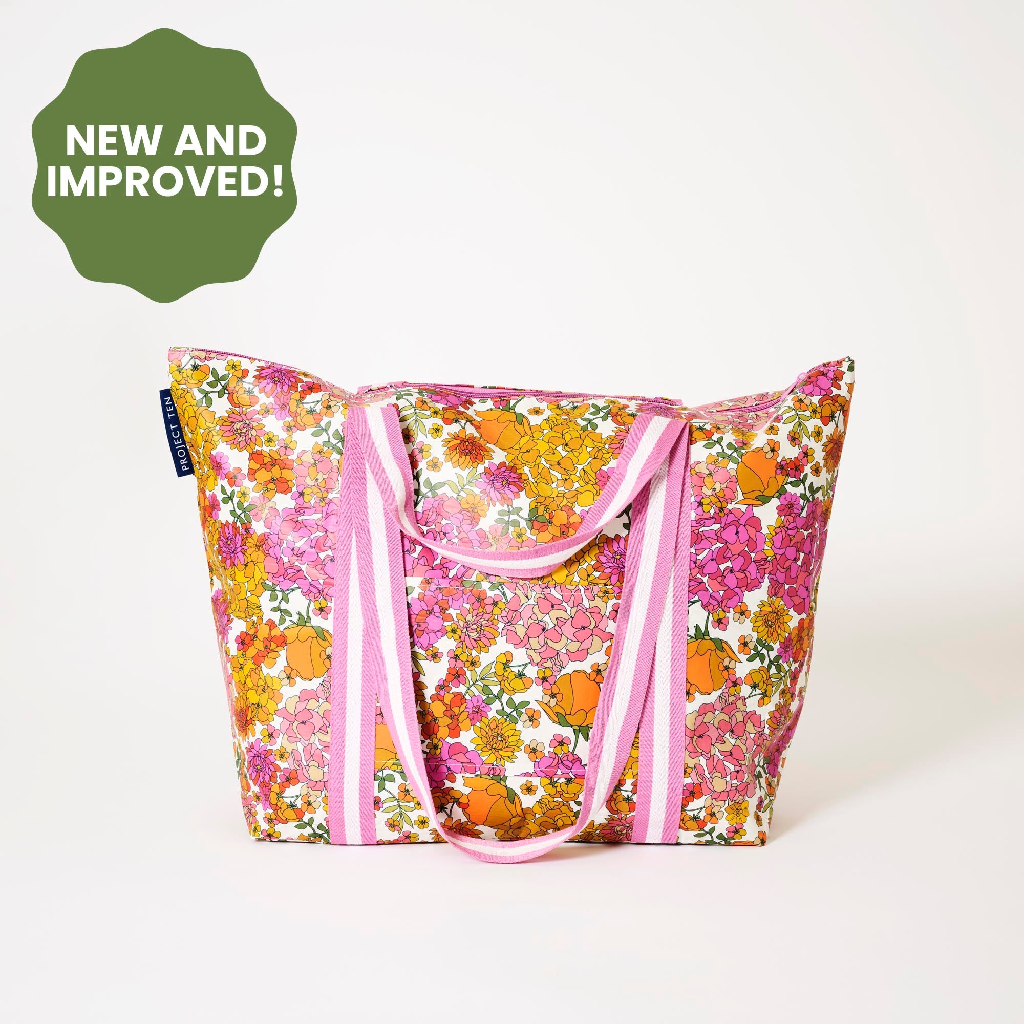 Zip Medium Tote – Hydrangea – Project Ten